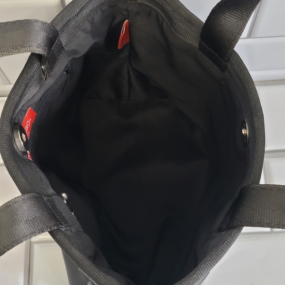 THE ORIGINAL SEATBELT BAG Small Tote Color Black Magnetic Closure  - Picture 3 of 6